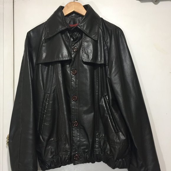 VINTAGE LEATHER ATTIC JACKETS SIZE 44 - Picture 1 of 11